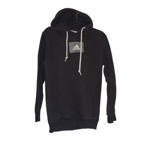 Men's Adidas Black Hoodie L with White Logo